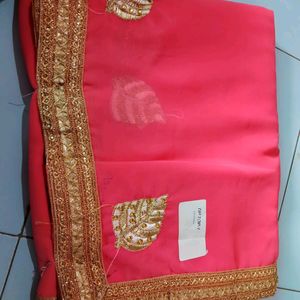 Bridal Saree With Unstitched Blouse