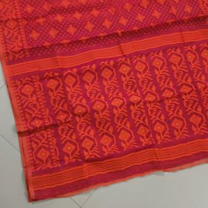 Pure Cotton Dhakai Jamdani Saree