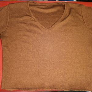 Brown Crop Top