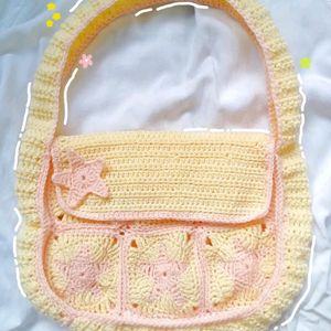 Star Crochet Shoulder Bag