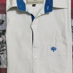 Cotton Shirt Woodland active white