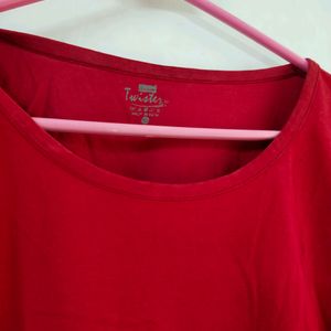 RED COTTON TSHIRT