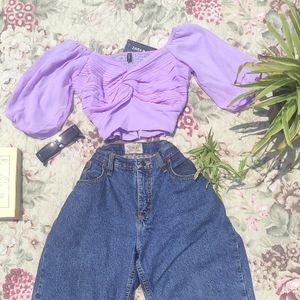 ZARA Crop Top For College Wear