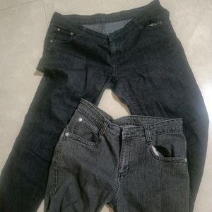 2 Slim Fit Jeans Size 36&34with Free Tops