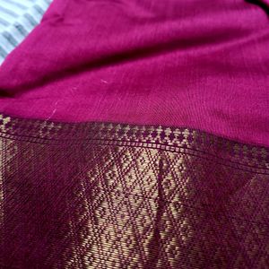 Pure Maheshwari Silk Zari Border