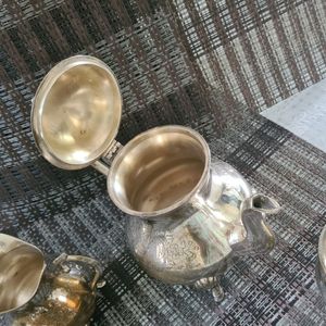 Antique Brass Tea Set