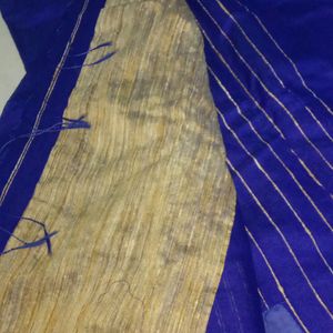 Navy Blue Handloom Saree