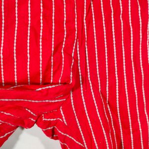 Red Striped Salwars (Women's)