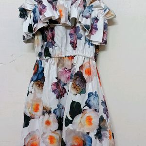 Knee Length Floral Dress