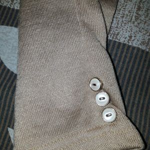 Nude Trouser Winter Pocket With Buttons