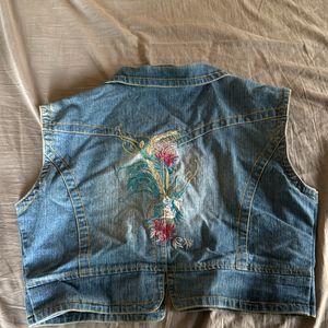 Sleeveless Denim Jacket