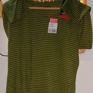 Full Selevs Green Lining Formal Shirt Tpye Top