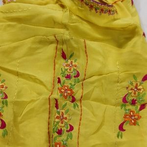 Biba Suit In Vibrant Yellow Colour