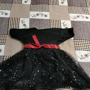 Black Color Net Frock