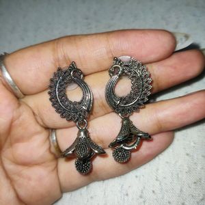 Oxidised Silver Earings