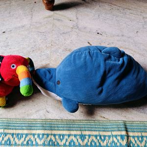 Elephant And Dolphin Soft Toy