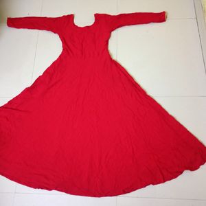 Red Anarkali Suit