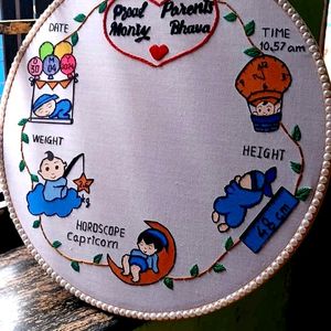 New Design Baby Foot Print Embroidery Hoop