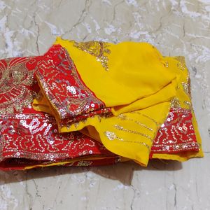 Beautiful Multi Colour Ready To Wear Saree