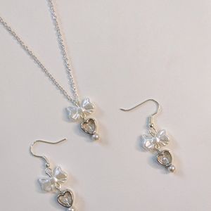 Coquette Bow Necklace Set