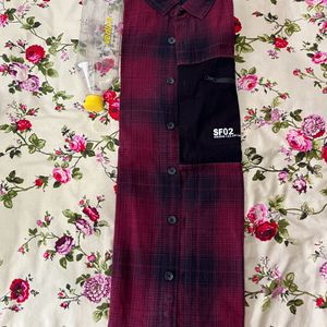 SF JEANS CO Red Checked Shirt