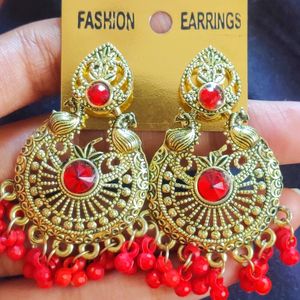 Red Jhumka