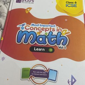 Bjyu’s ICSE VI Most Important Maths concept