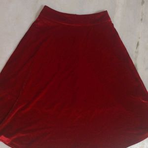 Aloha Red Velvet Skirt