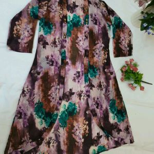 Brand New Long Floral Overcoat 30 Off On Shipping