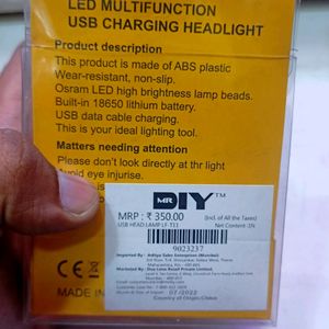 Head Light Rechargeable