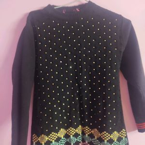 Girls Short Kurti Type Sweater