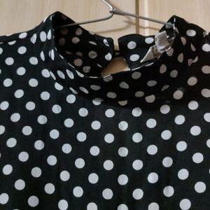 Black Polka Dot Kurta 🌺