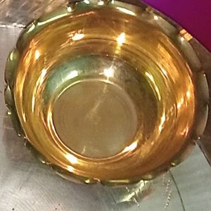 Brand New Bronze Plate, Brass Bowl, One Saree Free