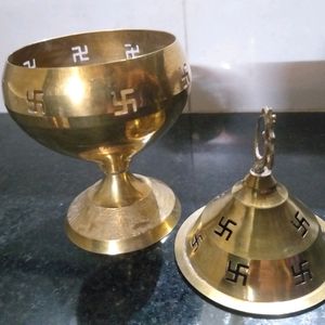 akhand diya for puja in brass,table divo