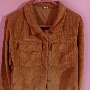 Brown Orangish Half  Jacket.