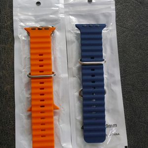 iWatch Smart Watch Strap 42/44/45/49mm Blue And Orange Combo