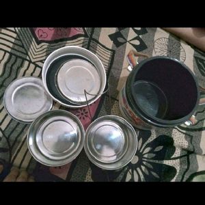 Double Steel Lid Tiffin