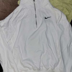 Korean Nike Inspired White Sweatshirt