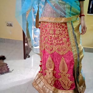 Pink Lahenga With Chunni , Blouse