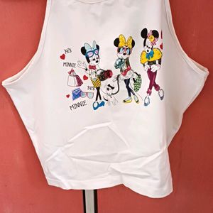 Ginger Minnie Mouse y2k Crop top