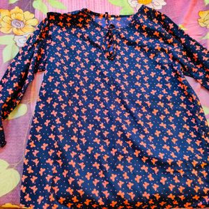 Butterfly Blue Kurthi