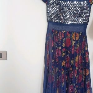 Ethnic Mirror Work Gown