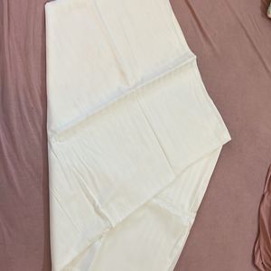 Absolutely New White Strips Cotton Bedsheet