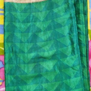 Green Saree with beautiful Border