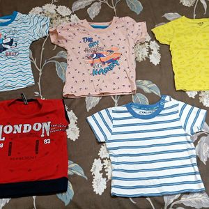 Branded T-shirts (6-12 Months) Combo