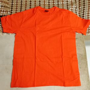 NOW Orange Oversized Tshirt For Women