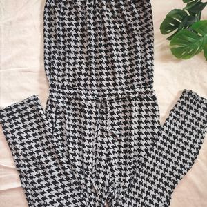 Houndstooth Tube Jumpsuit