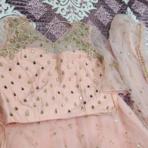 Wedding Lehenga Choli Set With Heavy Work