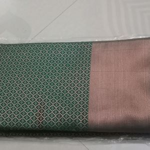 New Copper Border Banarasi Silk Saree