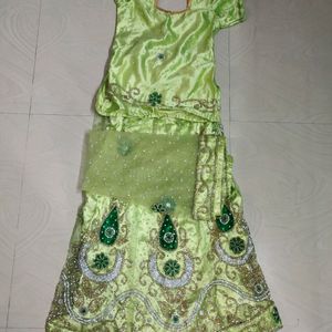 8-9 Years Girls Ghagra Choli With Dupatta